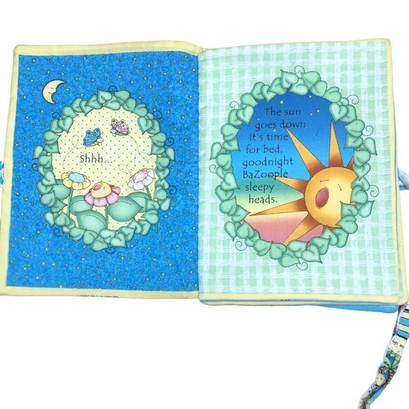 Infant Baby Soft Book Handmade Excellent Condition Bazoople Friends Have 2 Twins - Picture 2 of 7